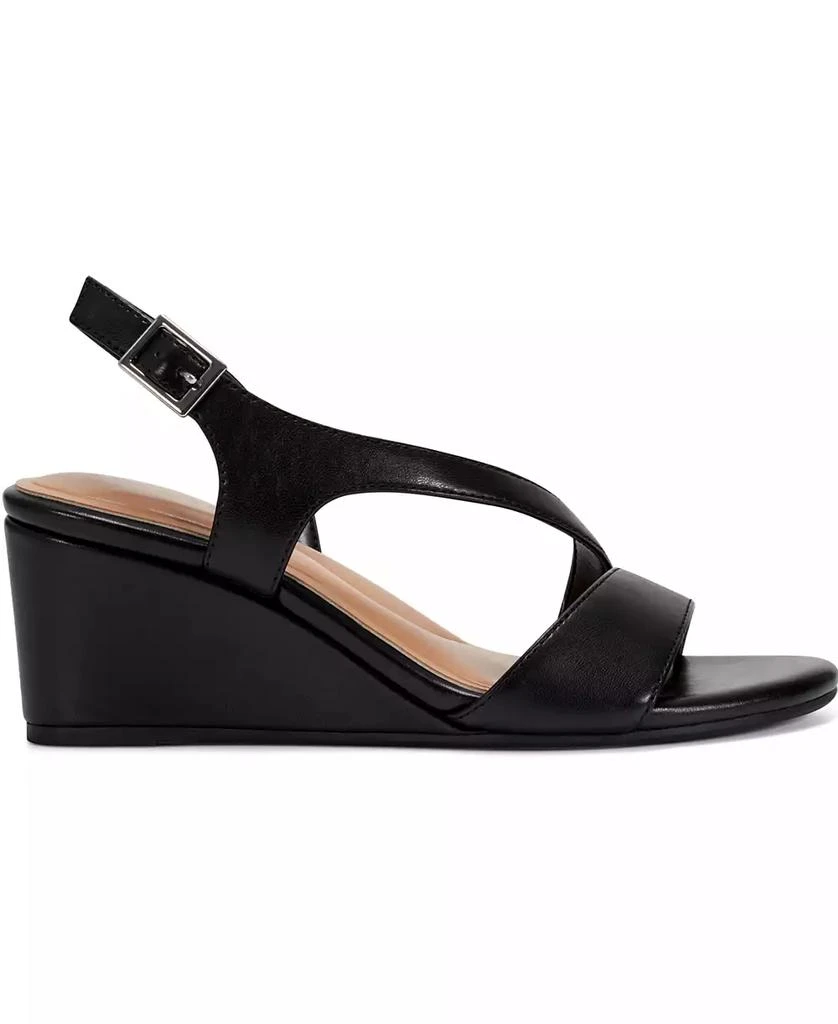 Easy Spirit Women's Zoe Asymmetrical Strap Wedge Sandals 2