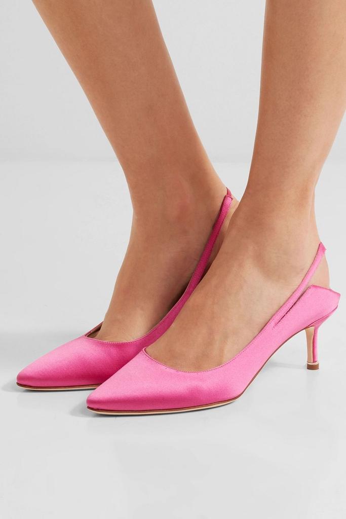 Vetements Satin slingback pumps