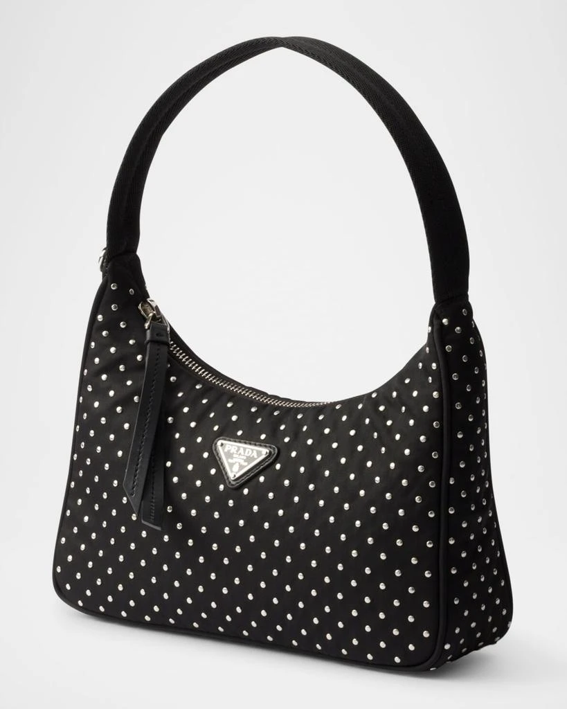 Prada Re-Edition Re-Nylon Studded Mini Hobo Bag 2