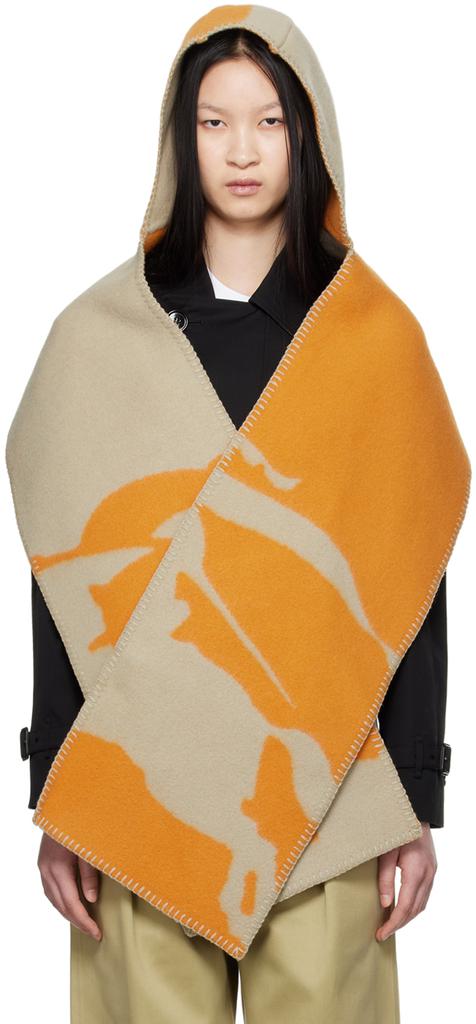 Burberry Scarf new tan and orange orders