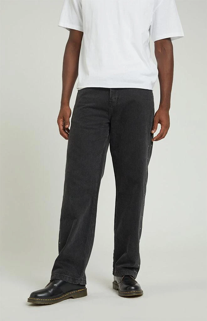 PacSun Black Baggy Studded Jeans 3