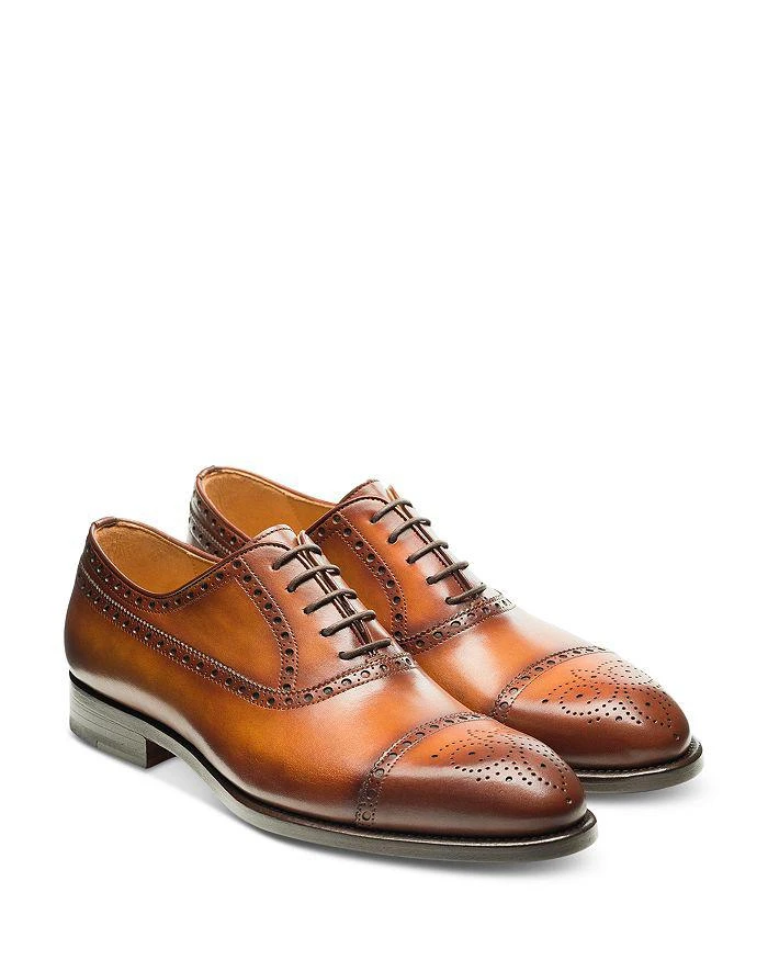 Magnanni Men's Hipolito Lace Up Medallion Cap Toe Dress Shoes - Exclusive 3