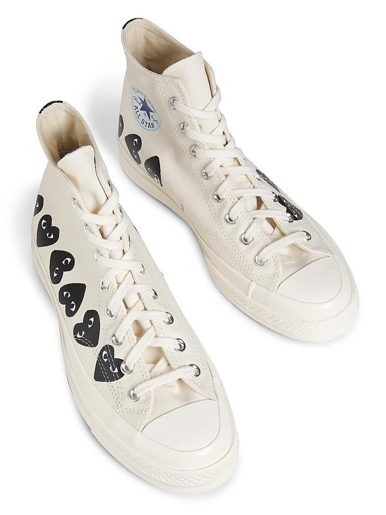 Comme des Garcons CdG PLAY x Converse Men's Chuck Taylor All Star Multi-Heart High-Top Sneakers 4