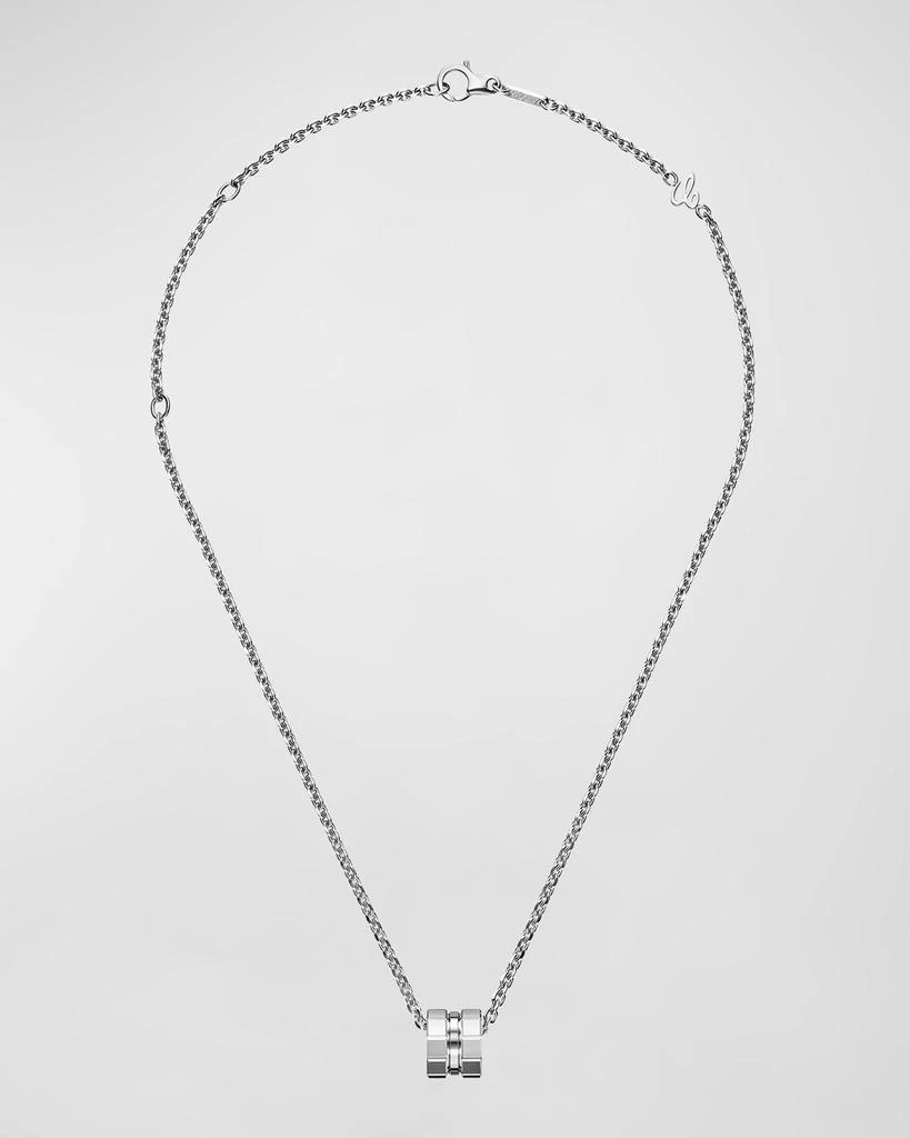 Chopard Ice Cube 18K White Gold Pendant Necklace 3