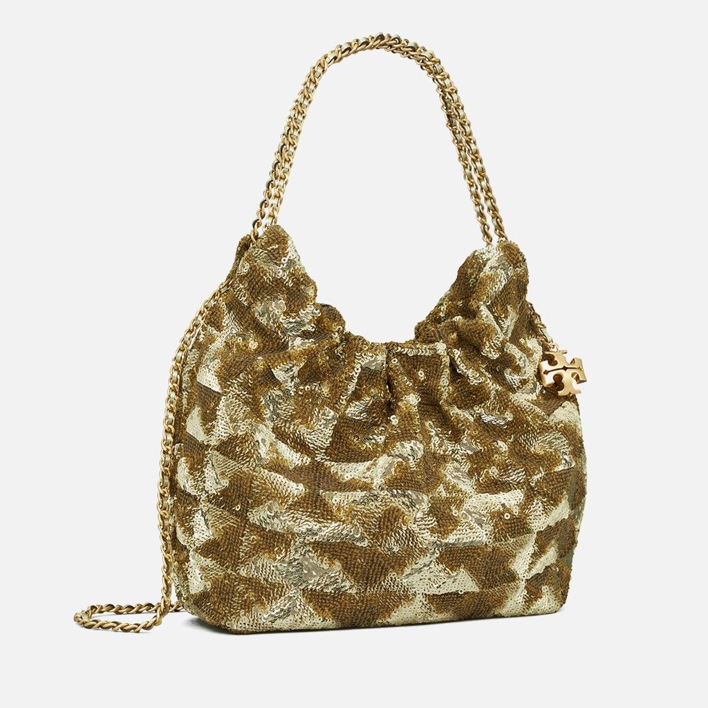 Tory Burch Tory Burch Fleming Sequinned Mini Hobo Bag
