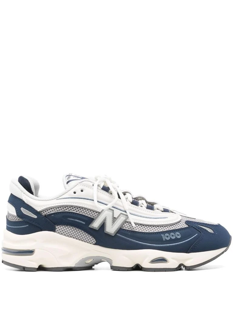 New Balance BLUE CALF LEATHER SNEAKERS 1