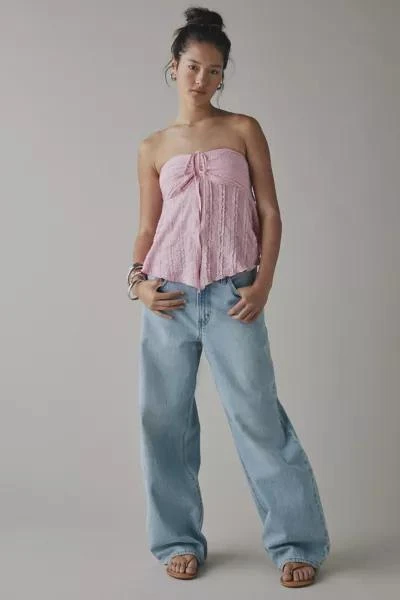 Urban Outfitters UO Eloise Convertible Tie Split-Front Tube Top 3