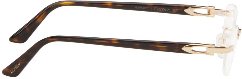 Cartier Gold Oval Glasses