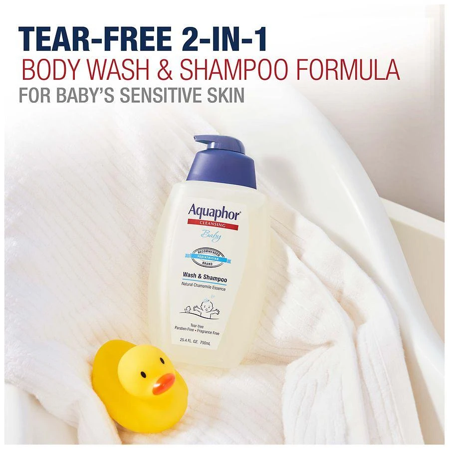 Aquaphor Baby Baby Wash & Shampoo Pump Unscented 3