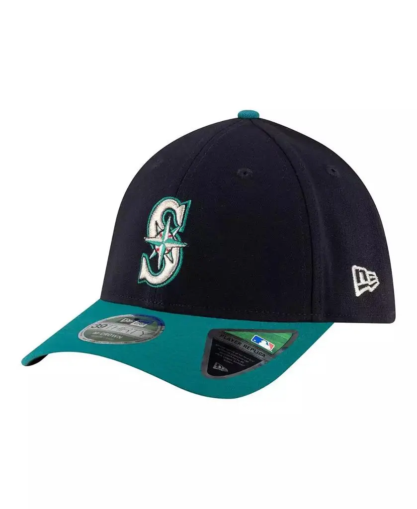 New Era Men's Navy Seattle Mariners Alternate Player Replica 39THIRTY M-Crown Flex Hat