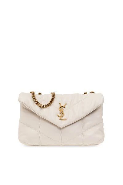 Yves Saint Laurent QUILTED SHOULDER BAG   BEIGE 1