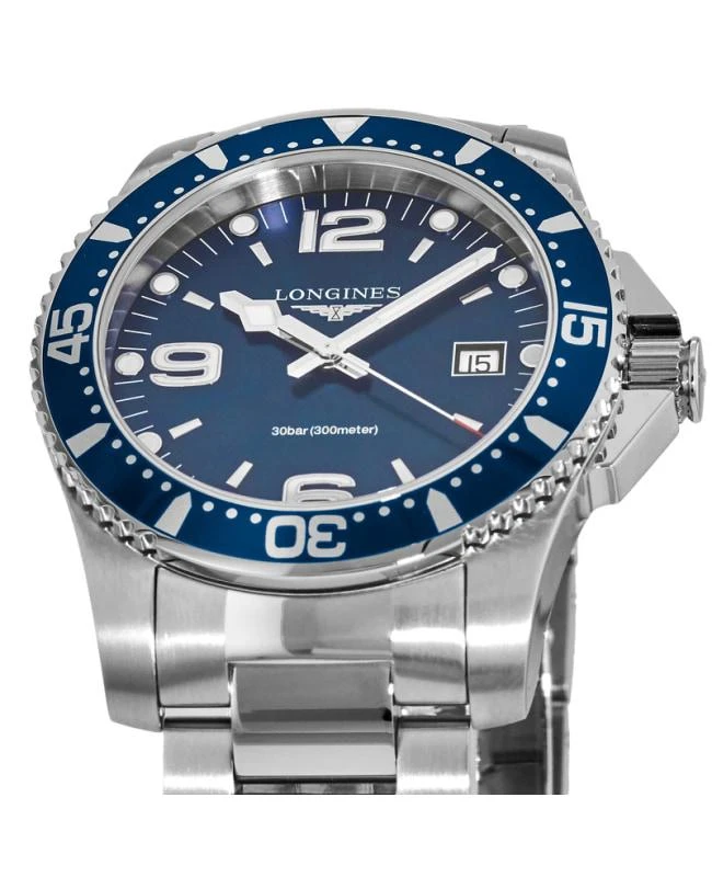 Longines Longines HydroConquest Quartz Blue Dial Stainless Steel Men's Watch L3.740.4.96.6 2