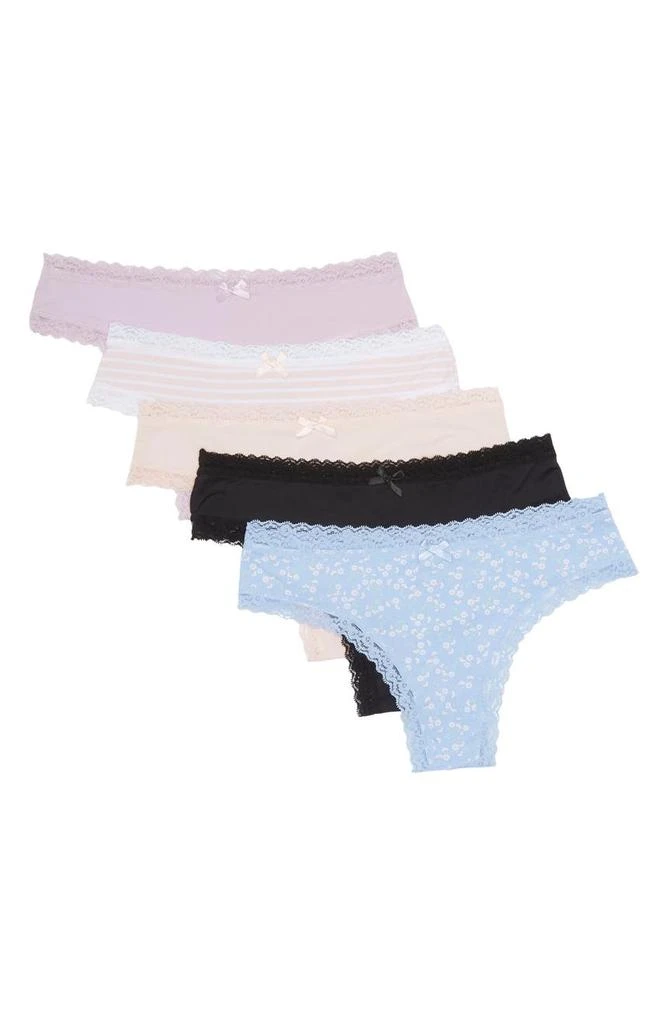 Honeydew Intimates Petra Mid Rise Thong Underwear - Pack of 5 1