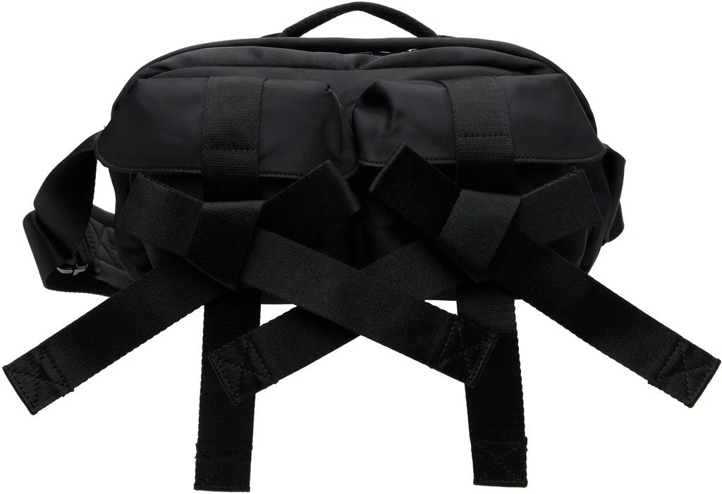 Simone Rocha Black Beaded Classic Bow Crossbody Bag