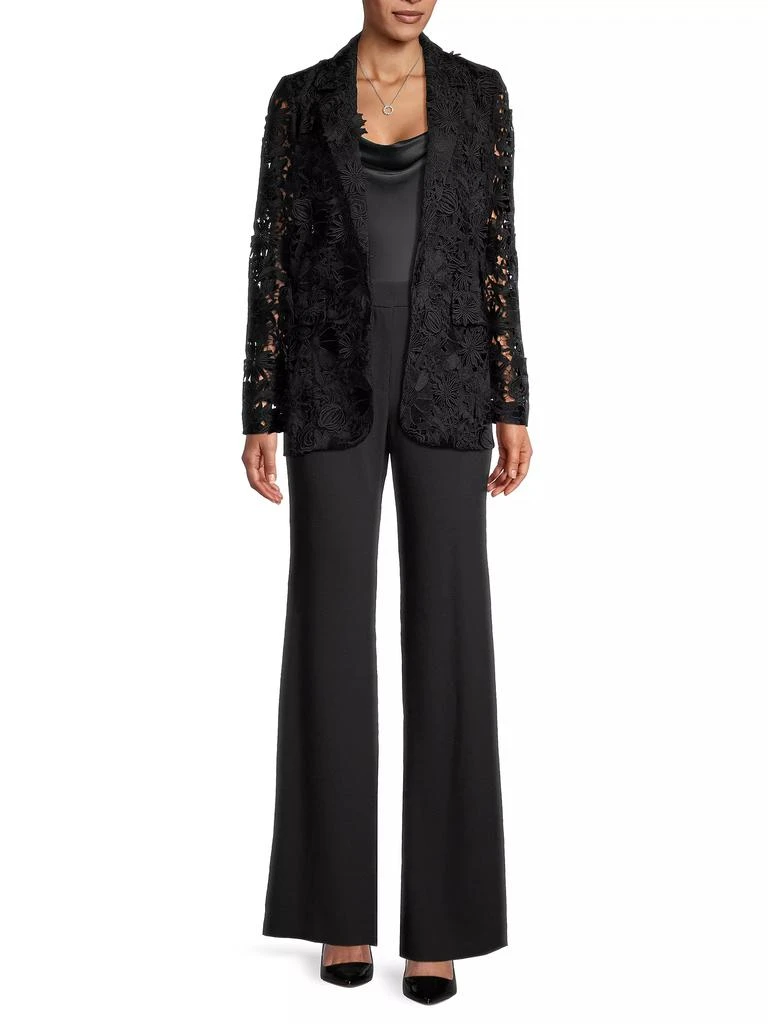 UNGARO Kehlani Floral Eyelet Jacket 2