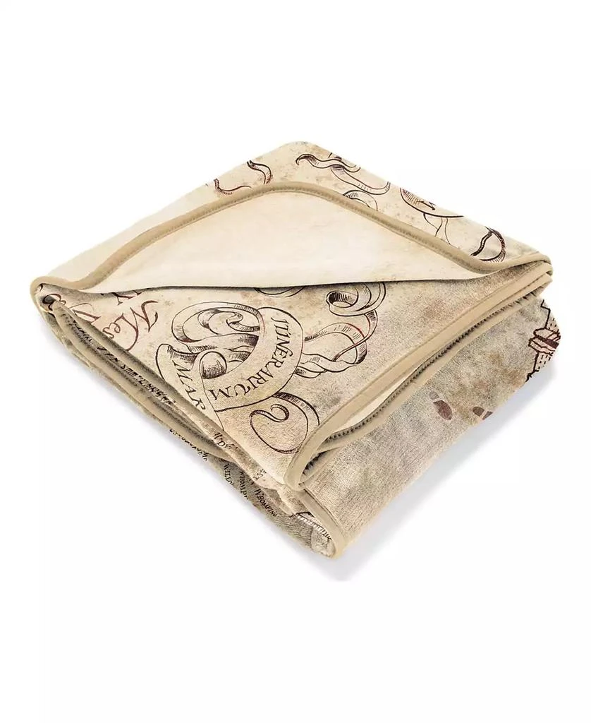 Harry Potter Marauders Map Silk Touch Throw, 70" x 50" 3