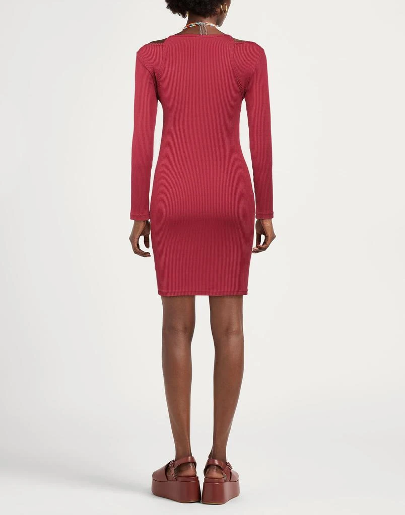 open lace back dress Red Oriental Print Mini Dress