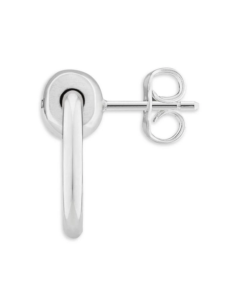 Gucci Sterling Silver Horsebit Small Circle Stud Earrings 2