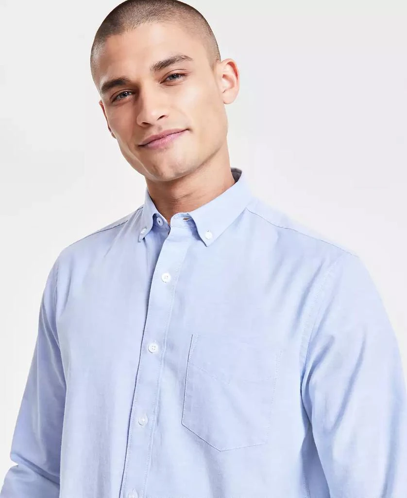 Club Room Men's Solid Stretch Oxford Cotton Shirt, Created for Macy's 3