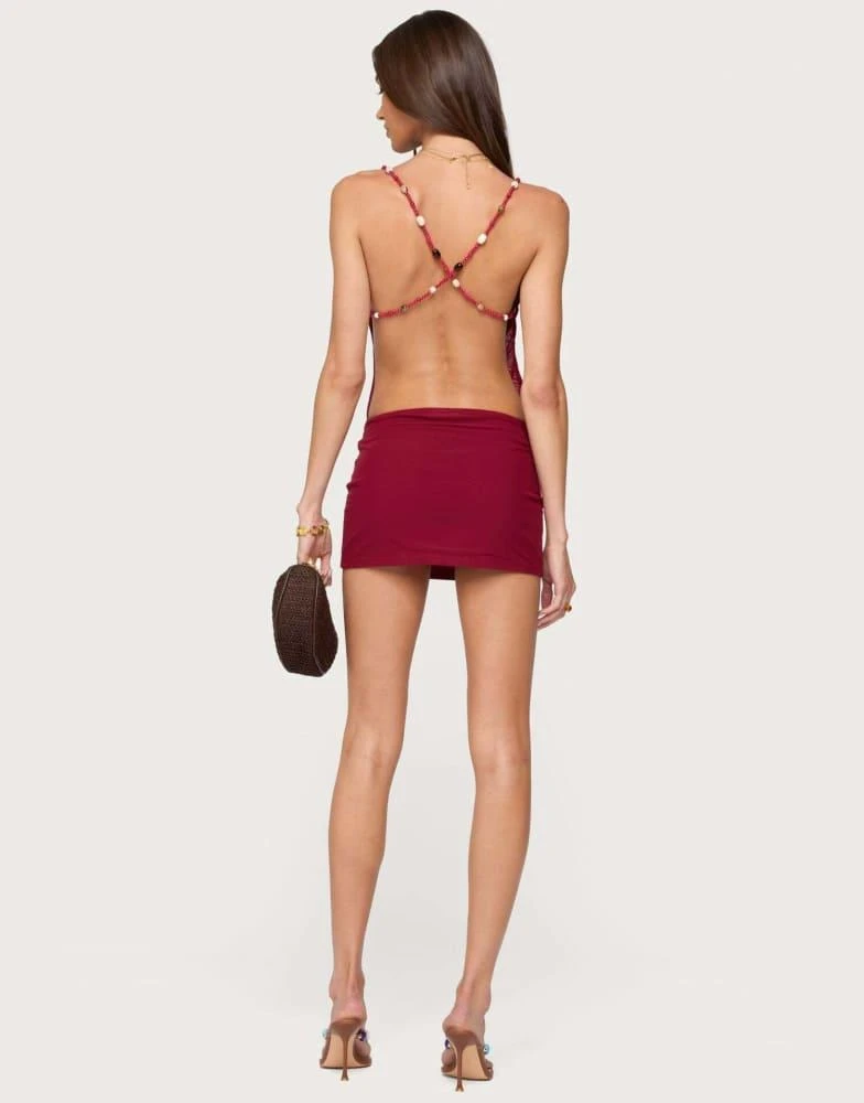 liora lacey cotton mini dress Liora Lacey Cotton Mini Dress