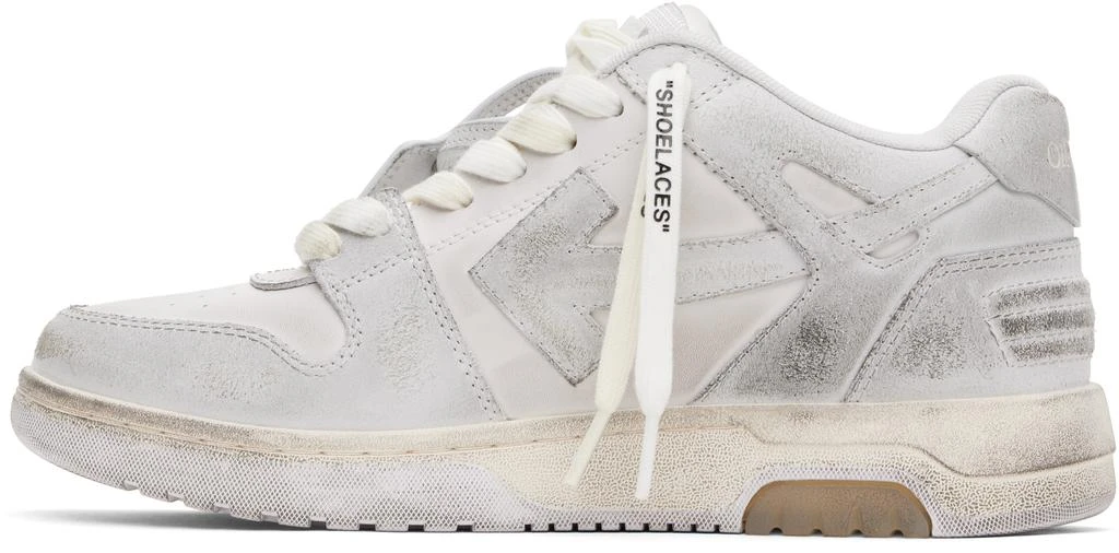 Off-White Gray 'Out Of Office' Vintage Leather Sneakers 3