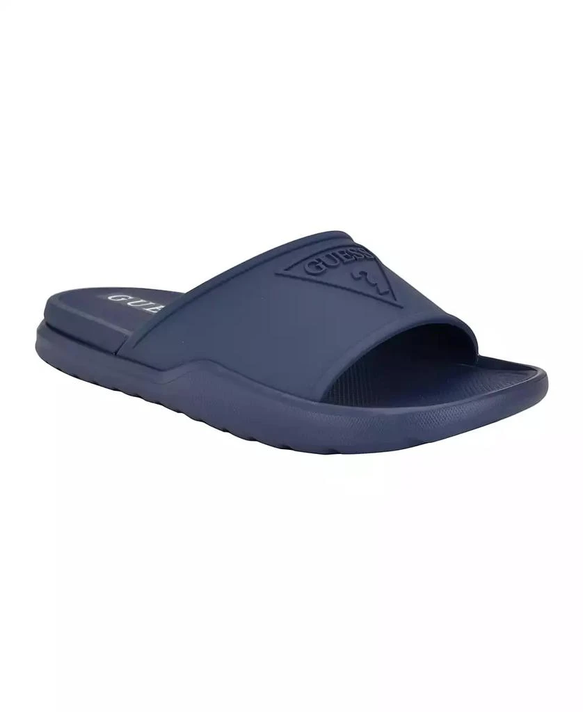 GUESS Men's Marith Branded Elevated Pool Slides 1