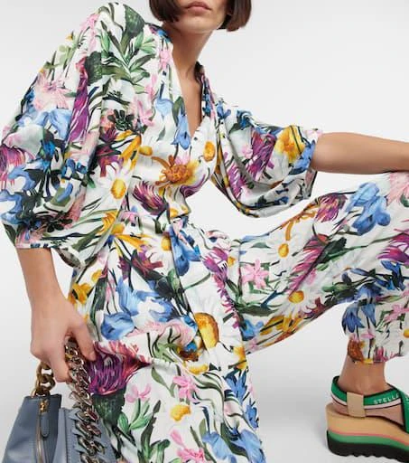 Stella McCartney V-neck floral jumpsuit 5