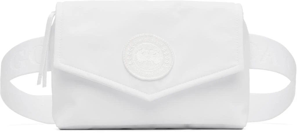 Canada Goose White Mini Waist Pack Belt Bag