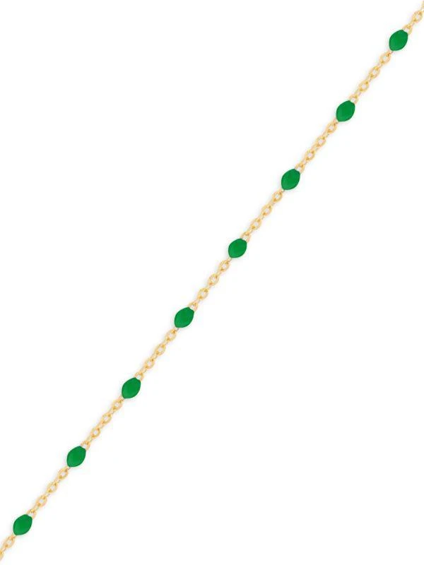Saks Fifth Avenue 14K Yellow Gold & Enamel Beaded Cable Chain Necklace 2