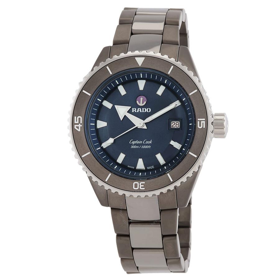 Rado Open Box - Rado Captain Cook Automatic Blue Dial Men's Watch R32144202