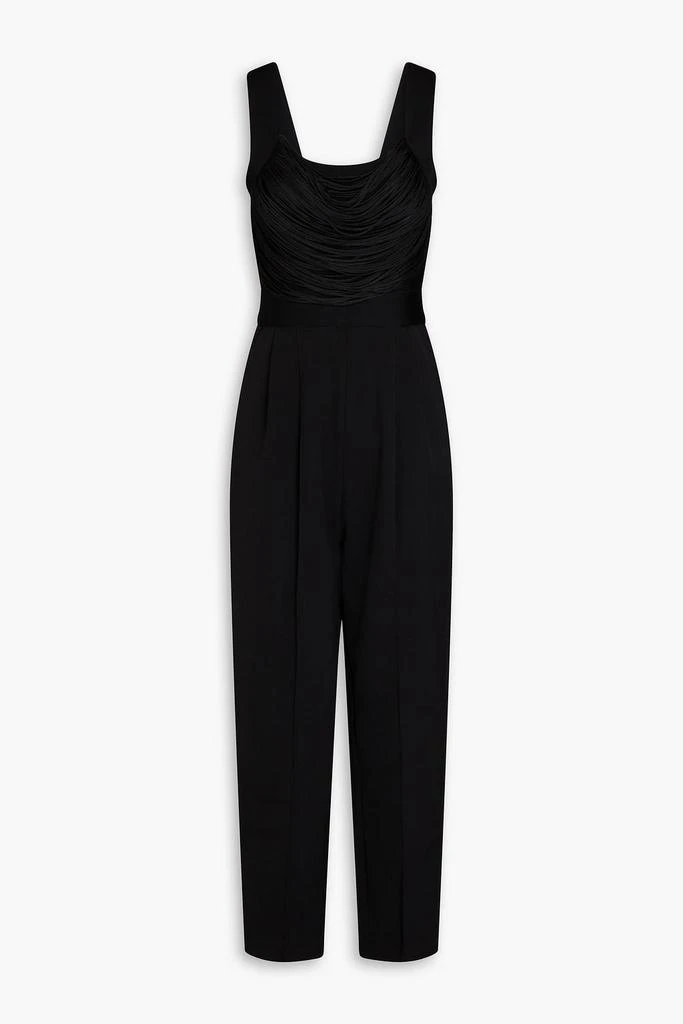 Herve Leger Fringed bandage and crepe jumpsuit 1