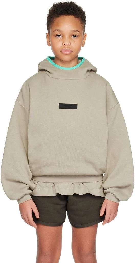 Essentials Kids Gray Patch Hoodie 1