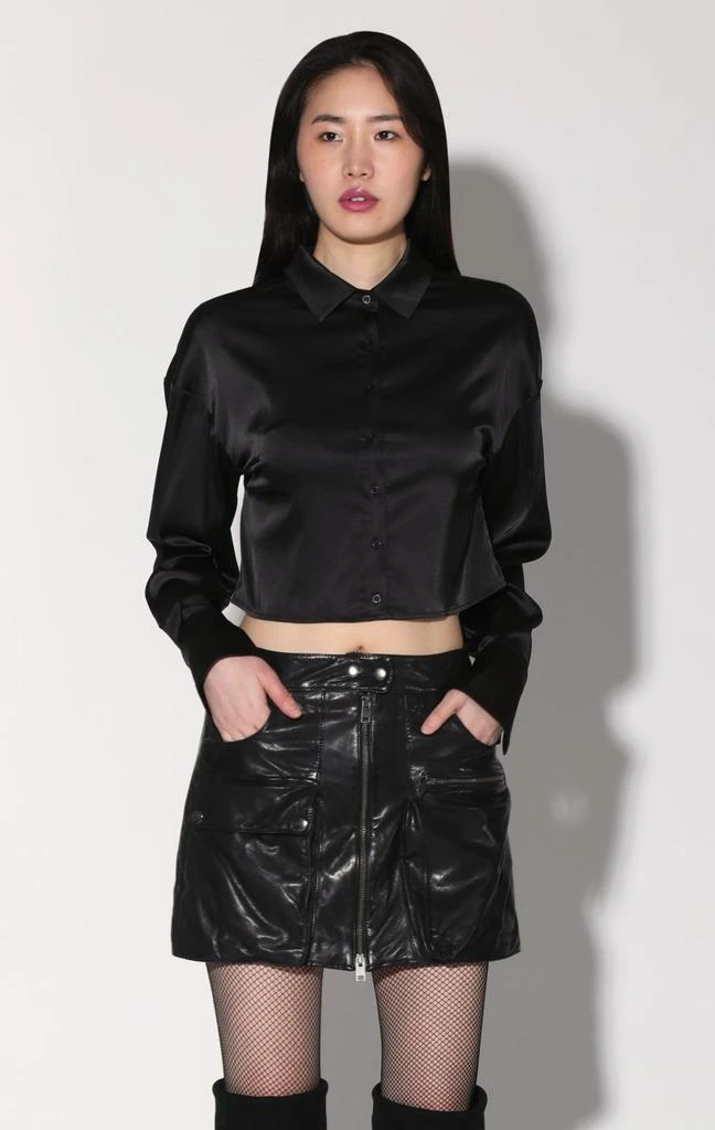 Walter Baker Shirley Skirt, Black - Leather 4