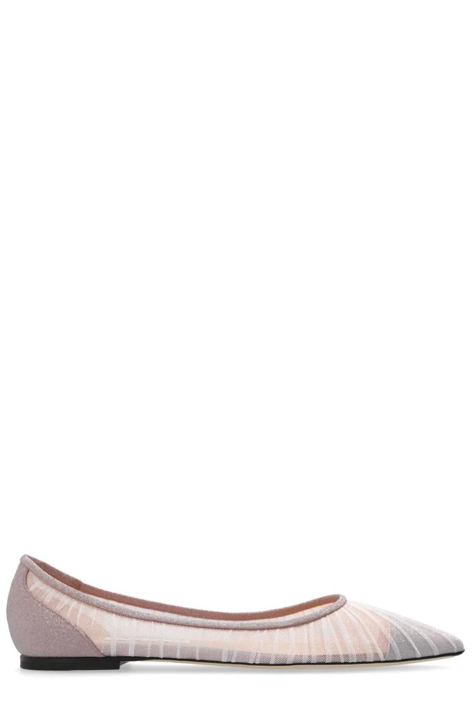 Jimmy Choo Jimmy Choo Love Pointed-Toe Slip-On Ballet Flats 1
