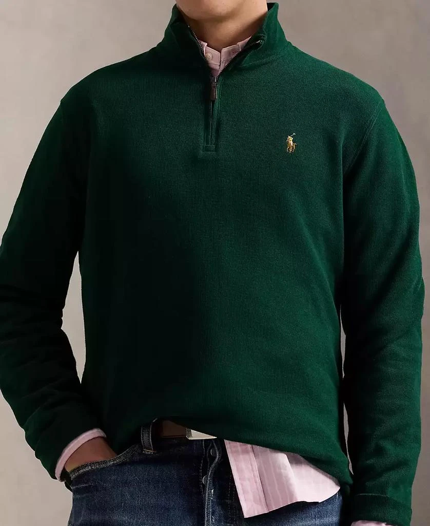 Ralph Lauren Men's Estate-Rib Cotton Quarter-Zip Pullover 3