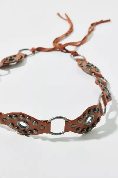 Urban Outfitters UO Studded Leather Tie Belt