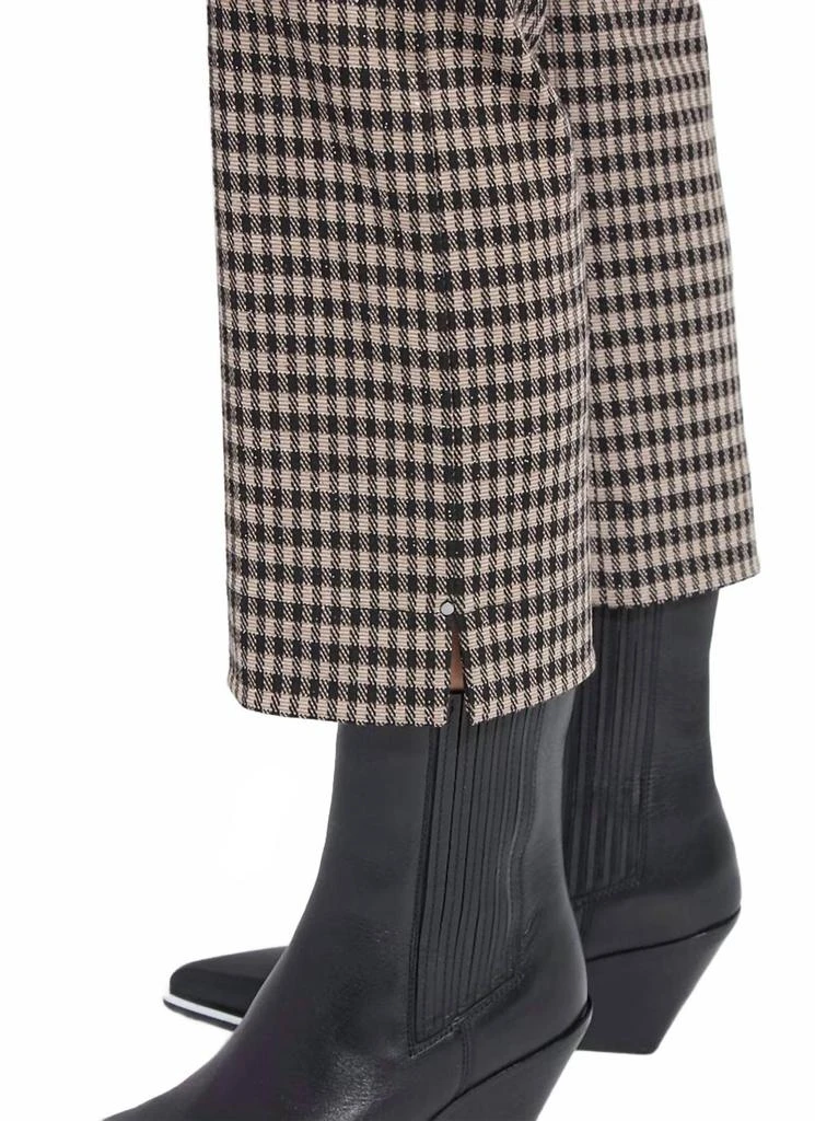 Lyssé Colleen Metallic Ankle Baby Boot Pants In Beige/black 5