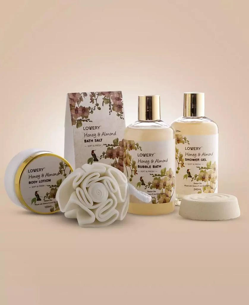 Lovery Honey and Almond Body Care 8 Piece Gift Set 3