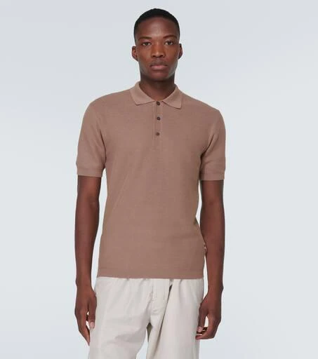 ORLEBAR BROWN Maranon waffle-knit cotton polo shirt 3