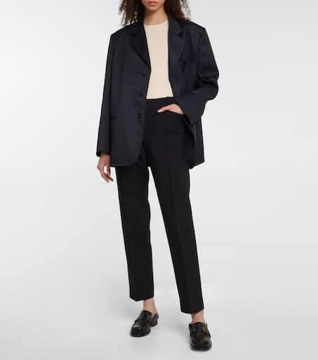 MAISON MARGIELA High-rise virgin wool cropped pants 2