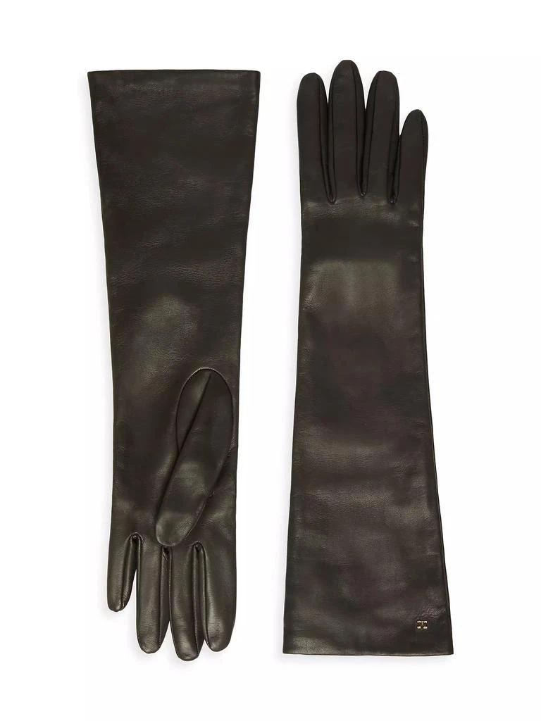 Max Mara Afidee Leather Elbow Gloves 1