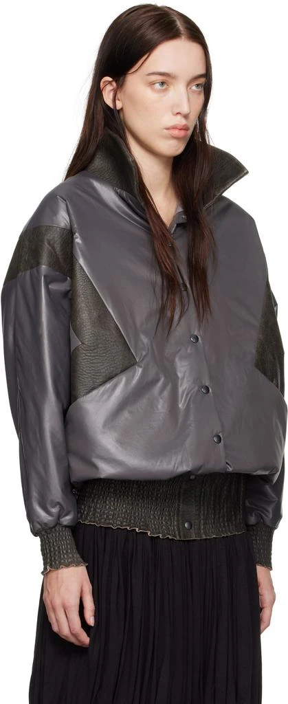 Nicklas Skovgaard Gray Farah Leather Jacket 2