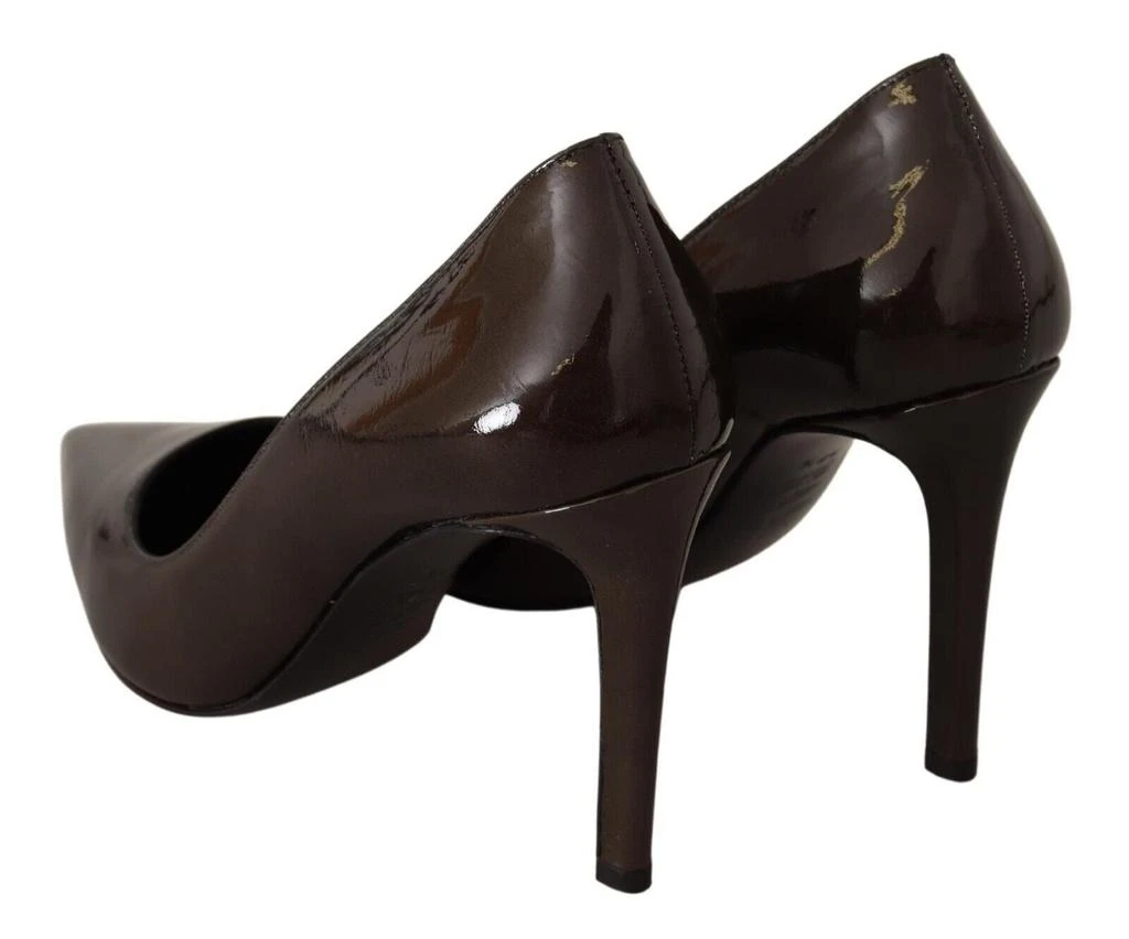 Sofia Sofia Elegant Brown Leather Heels Pumps 7