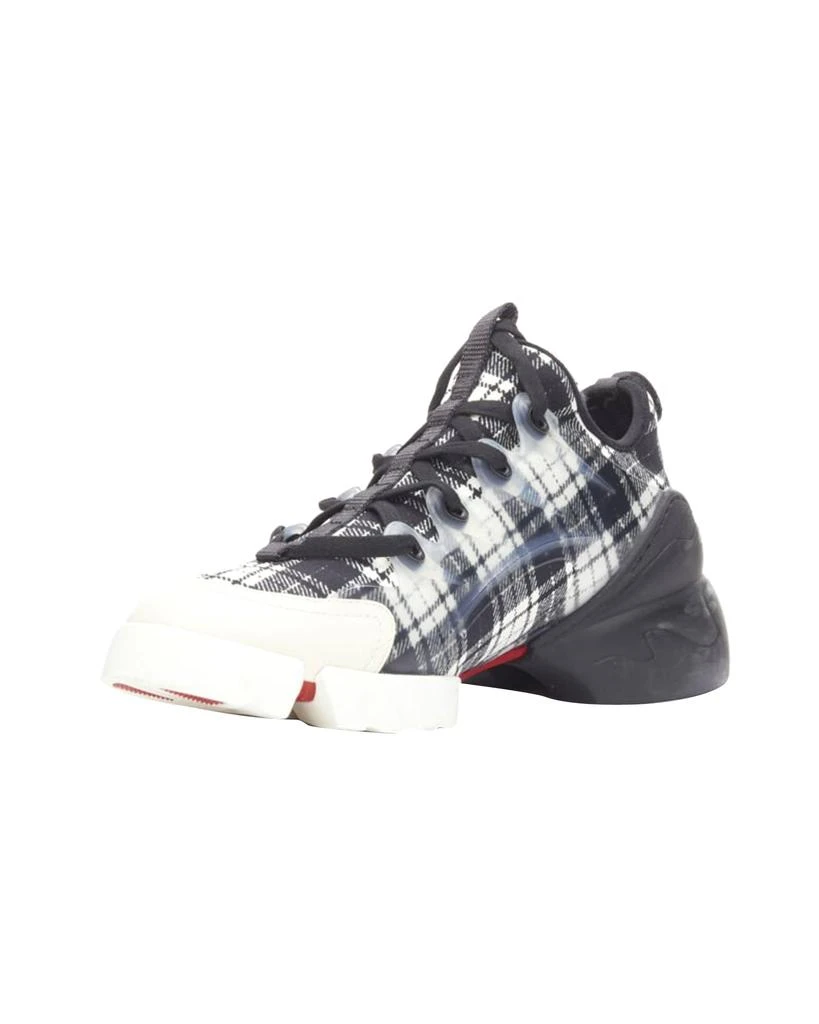 Christian Dior CHRISTIAN DIOR D Connect black white plaid check chunky sole sneaker 4