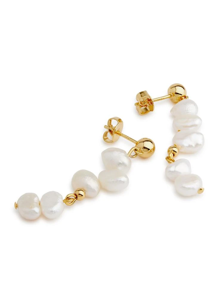 Anni Lu Pearly 18kt gold-plated drop earrings  3