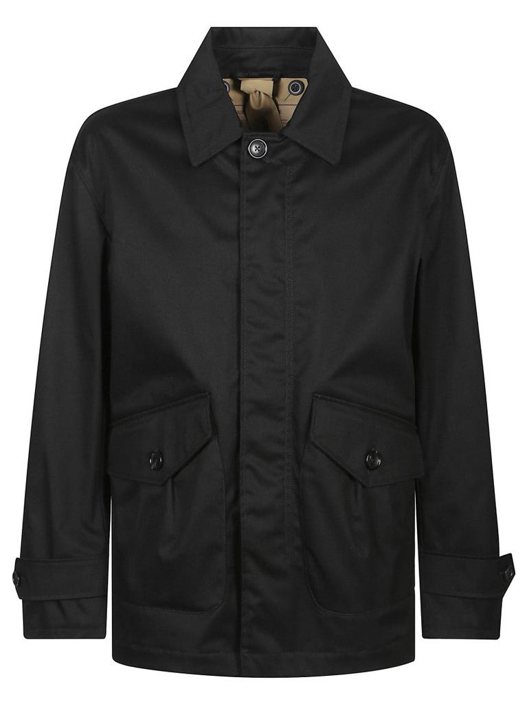 Ten C Tailored Black Surcoat With Button Closure - Jackets