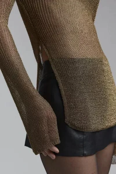 Silence + Noise Silence + Noise Karina Chainmail Knit Asymmetric Sweater 2