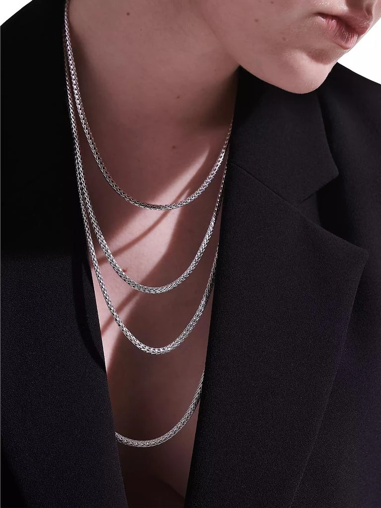 John Hardy Classic Chain Sterling Silver Slim Necklace 3