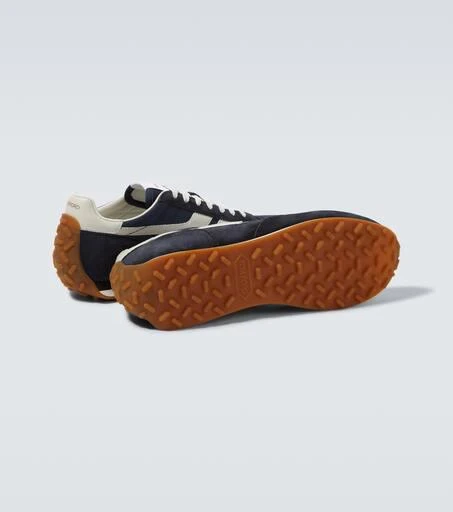 Tom Ford Mick suede-trimmed sneakers 7