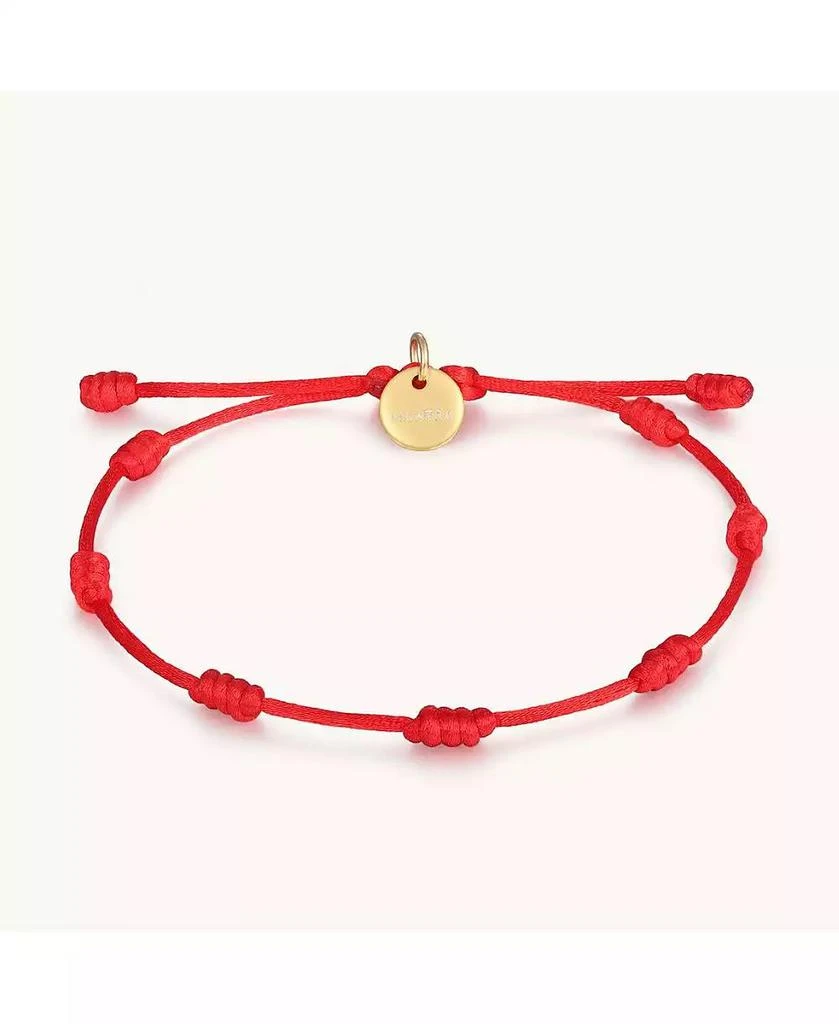 Mantra Gold 7 Knots of Protection Bracelet Red Silk Bracelet